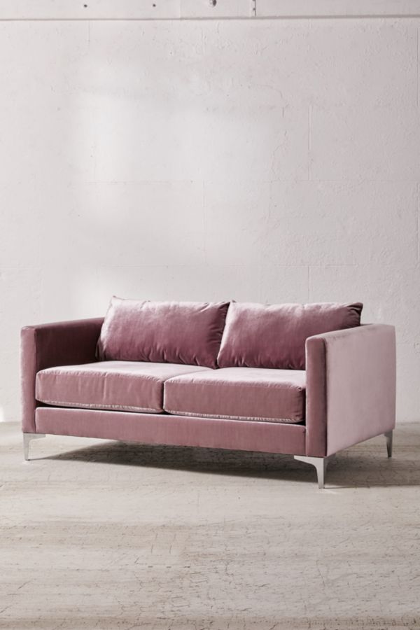 Slide View: 3: Chamberlin Velvet Love Seat