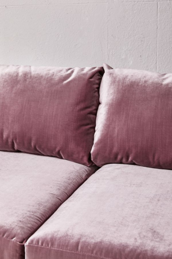 Slide View: 6: Chamberlin Velvet Love Seat