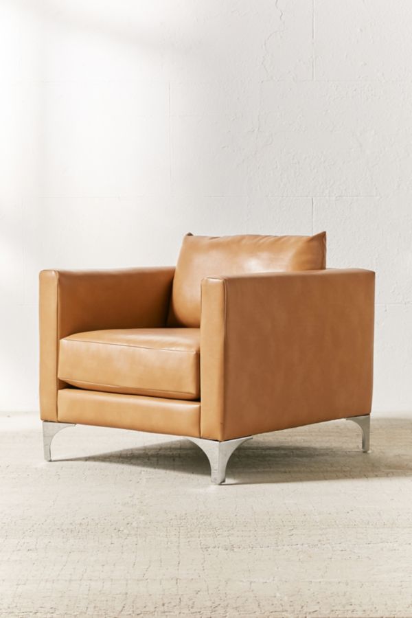 Slide View: 3: Chamberlin Recycled Leather Chair