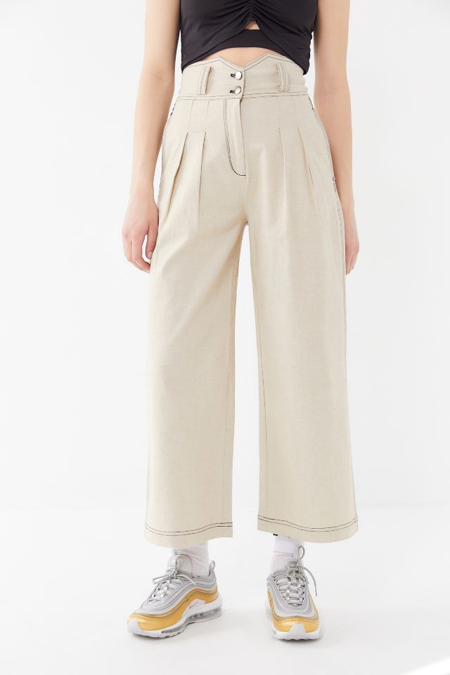 House Of Sunny L.A. Pleated Wide Leg Pant | Urban Outfitters