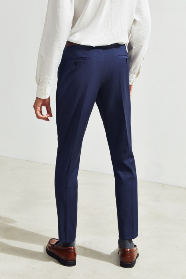 UO Navy Blue Skinny Fit Suit Pant | Urban Outfitters