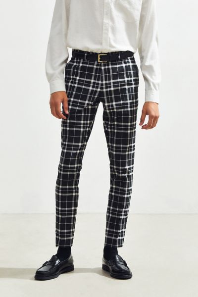 men's plaid pants skinny