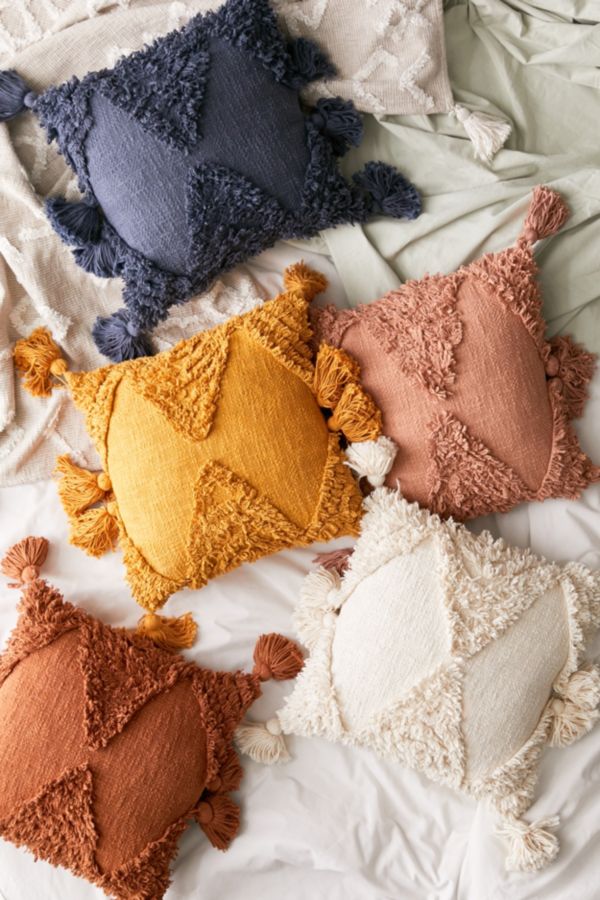 Rumi Shag Throw Pillow Urban Outfitters