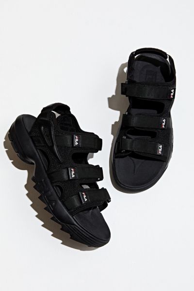 fila black slippers