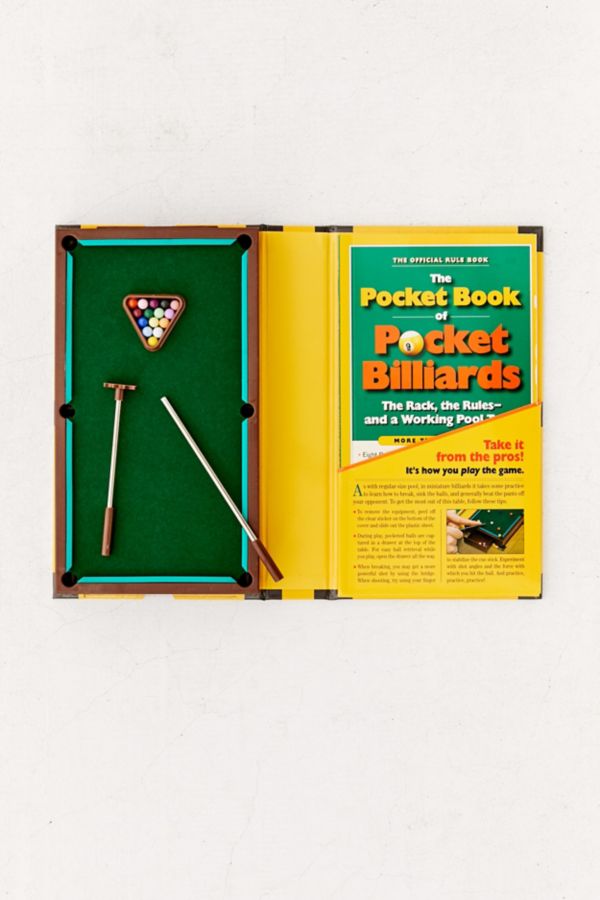 The Pocket Book Of Billiards The Rack The Rules And A Working Pool Table By Mike Vago - 