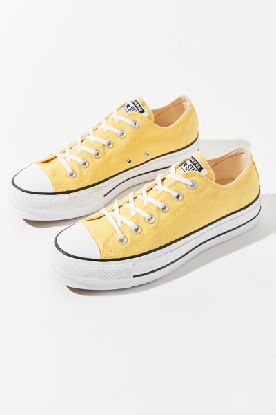 converse plateforme jaune