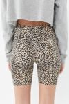 motel leopard print bike short