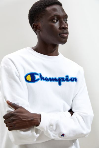 champion reverse weave chainstitch script crew