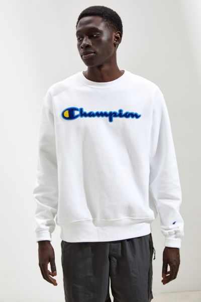 champion reverse weave chainstitch script crew