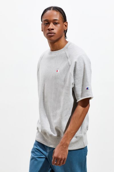 champion short sleeve sweatshirt mens