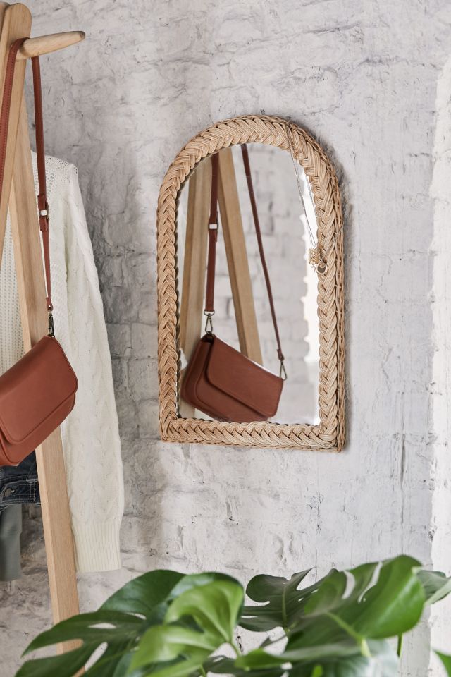 Woven Wicker Arc Wall Mirror Urban Outfitters