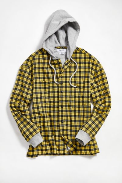 flannel with sweatshirt hood