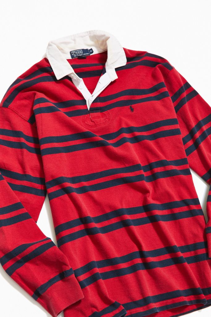 Vintage Polo Ralph Lauren MultiStripe Rugby Shirt Urban Outfitters