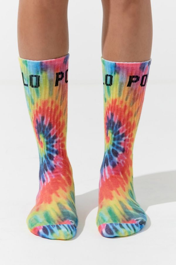 Polo Ralph Lauren Printed Tie-Dye Crew Sock | Urban Outfitters