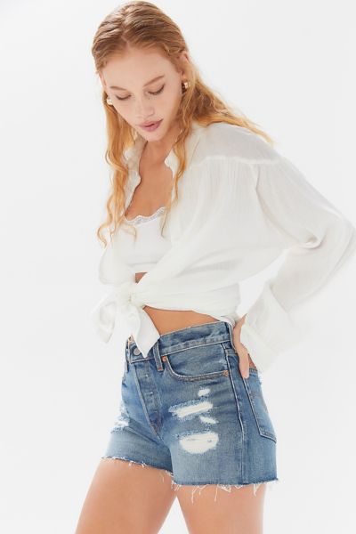 levi's high rise wedgie shorts