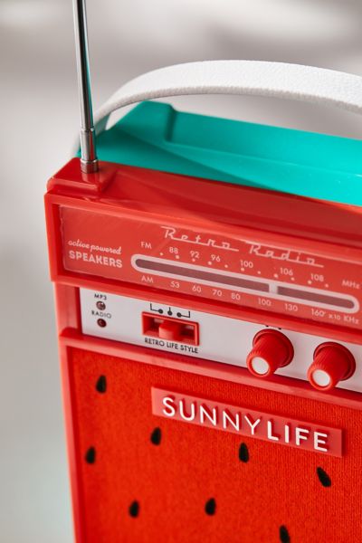 sunnylife retro sounds radio speaker