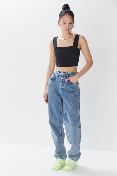 baggy straight leg jeans