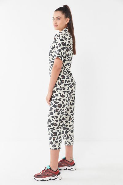 urban outfitters leopard jumpsuit