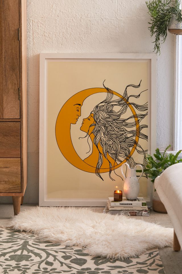 Nadja Sun And Moon Art Print Urban Outfitters