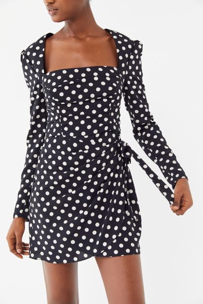 The East Order Amy Polka Dot Mini Dress | Urban Outfitters
