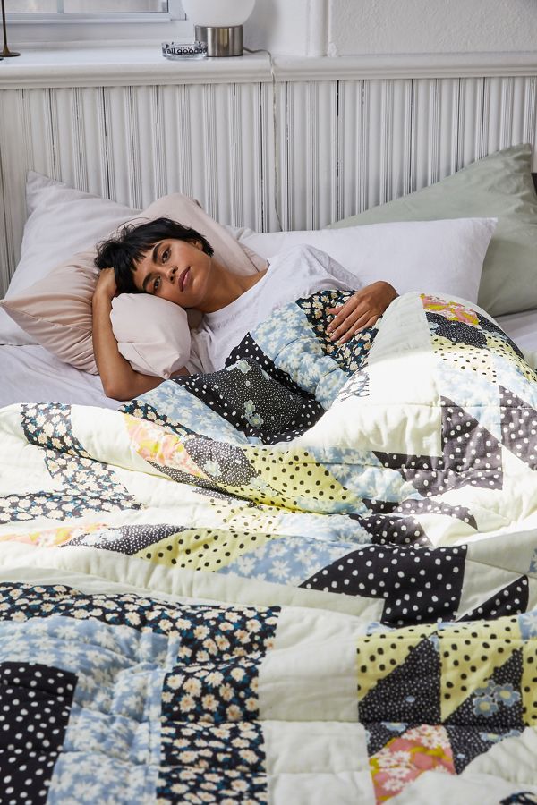 Mixed Print Patchwork Quilt Urban Outfitters