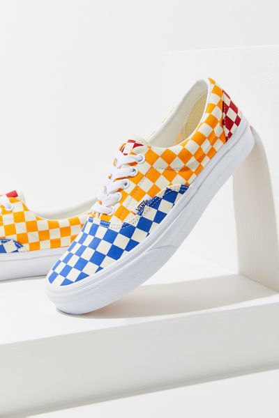 primary color checkered vans