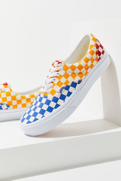 colorful checkered vans