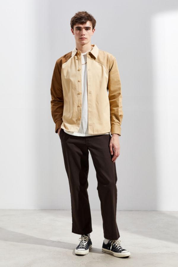 Fried Rice Asymmetrical Long Sleeve Button-Down Overshirt | Urban ...