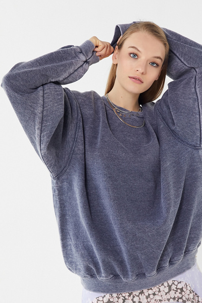 grey acid wash sweatshirt