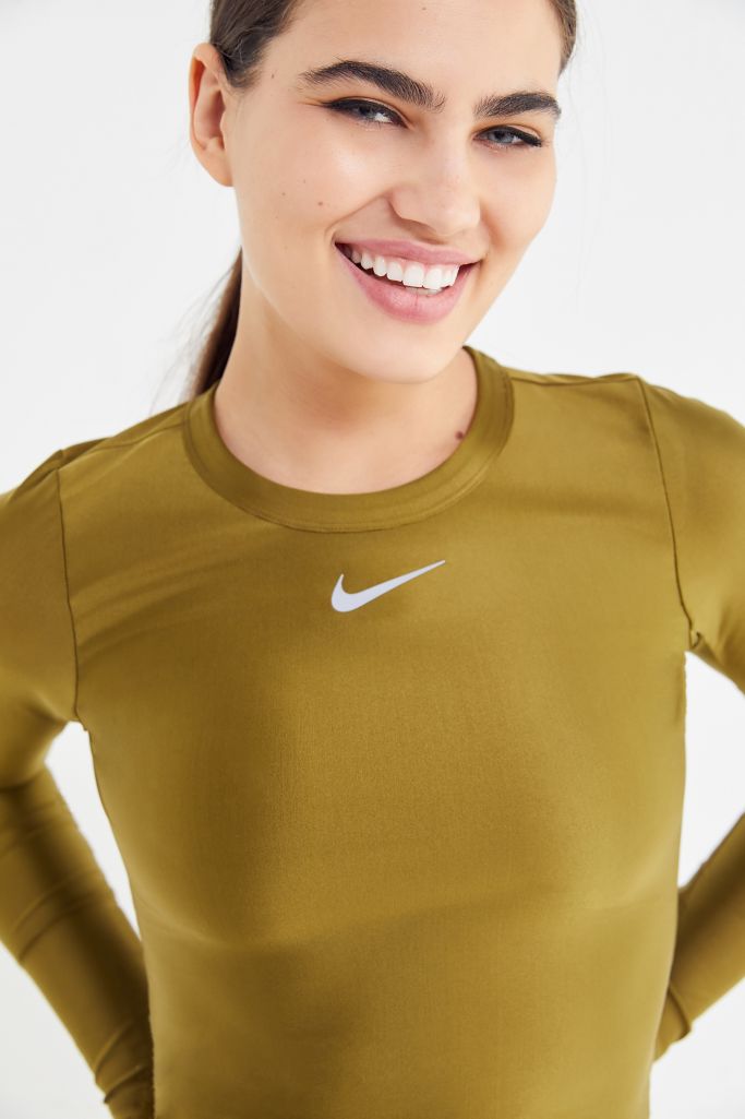Nike Metallic Long Sleeve Top | Urban Outfitters