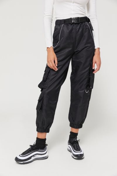 urban outfitters black cargo pants