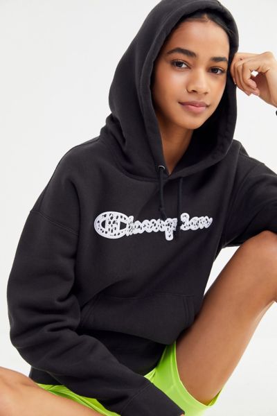 champion cow print hoodie