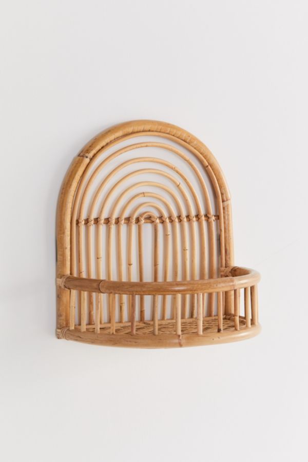 Rattan Arc Wall Shelf Urban Outfitters