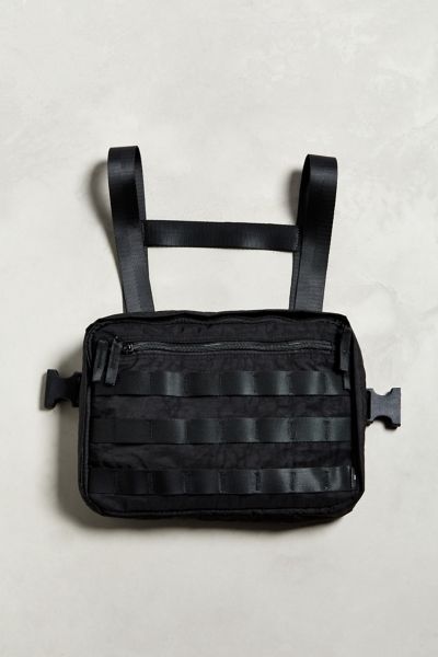 official utility black chest bag