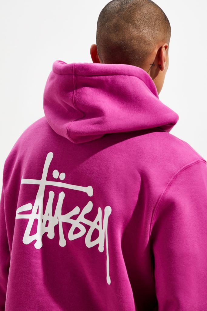 Stussy Basic Logo Hoodie Sweatshirt Urban Outfitters Canada