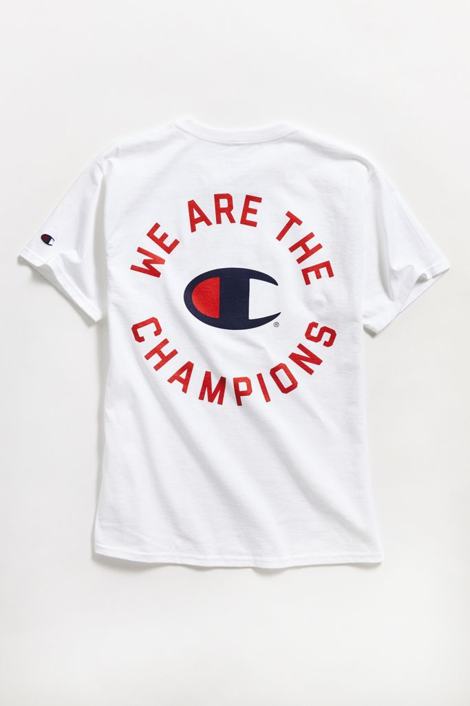 Champion X Queen We Are The Champions Tee | Urban Outfitters