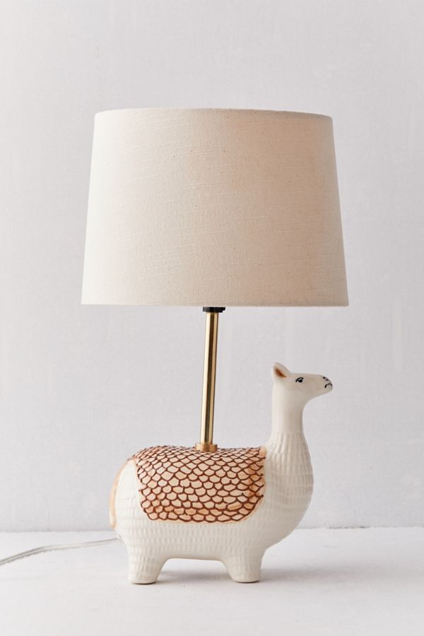 Llama Ceramic Table Lamp Urban Outfitters