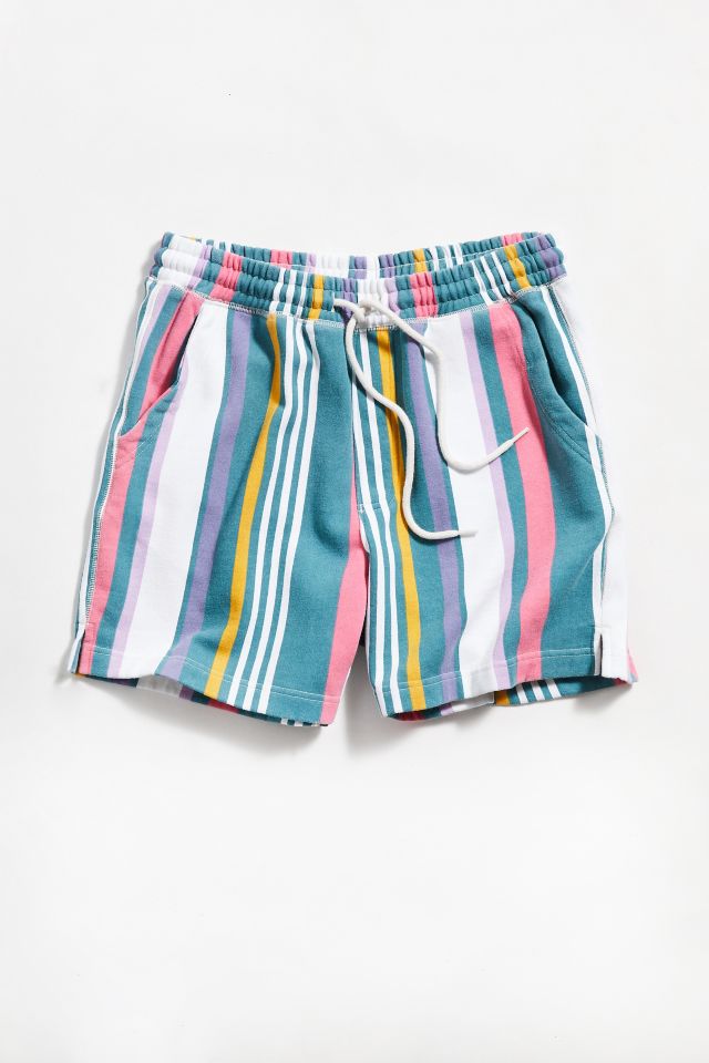 UO Lucien Stripe Volley Short | Urban Outfitters