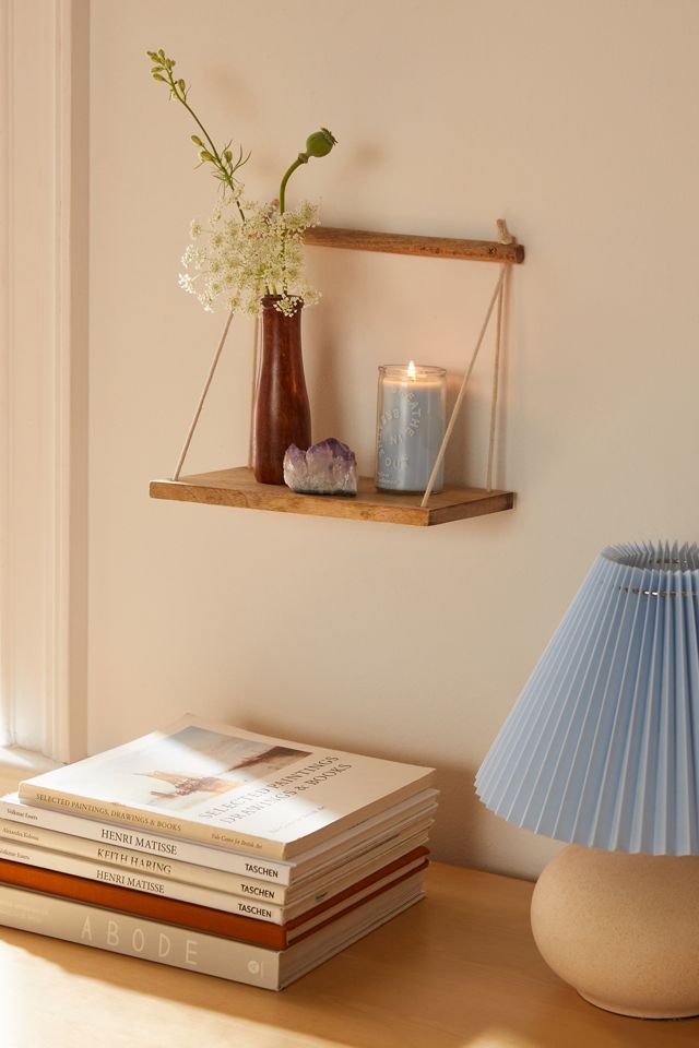 Asher Rope Hanging Wall Shelf Urban Outfitters