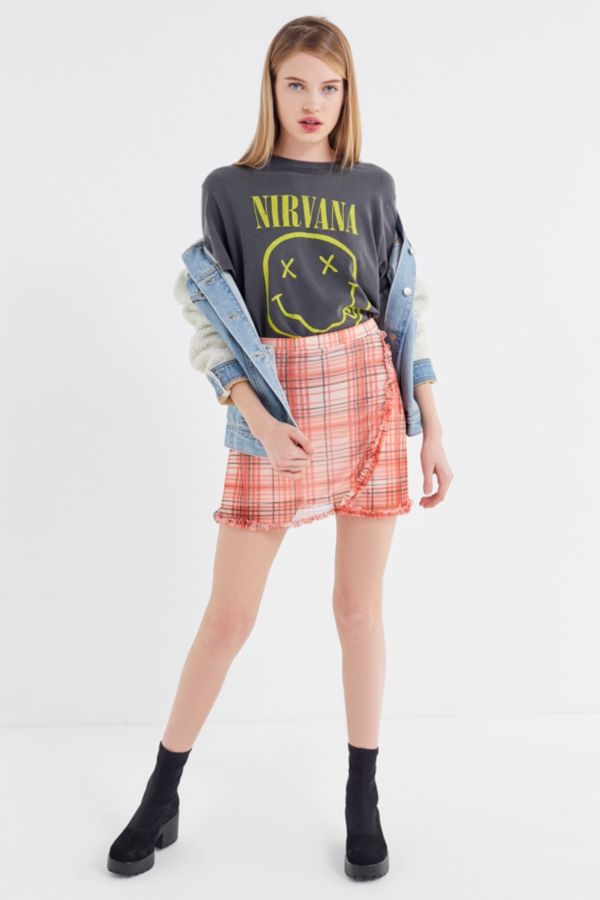 UO Lindy Mesh Ruffle Mini Skirt | Urban Outfitters