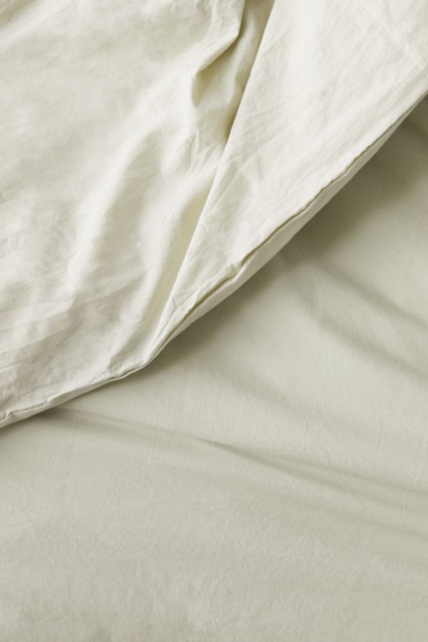 Maisie Washed Cotton Tie Trim Duvet Cover Urban Outfitters