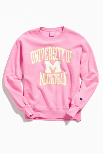 neon pink champion sweater