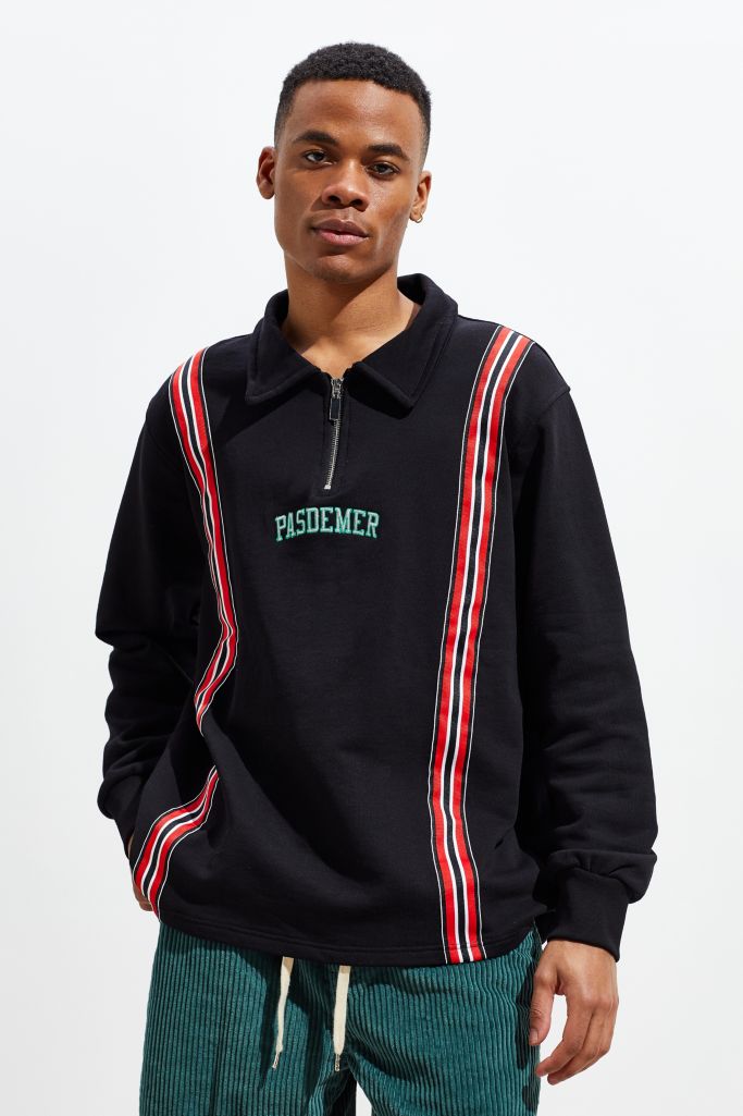 Pas de Mer College Polo Half-Zip Sweatshirt | Urban Outfitters