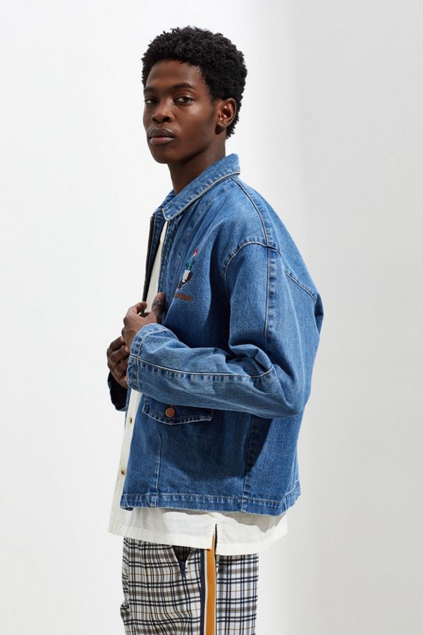 Pas de Mer Embroidered Denim Jacket | Urban Outfitters