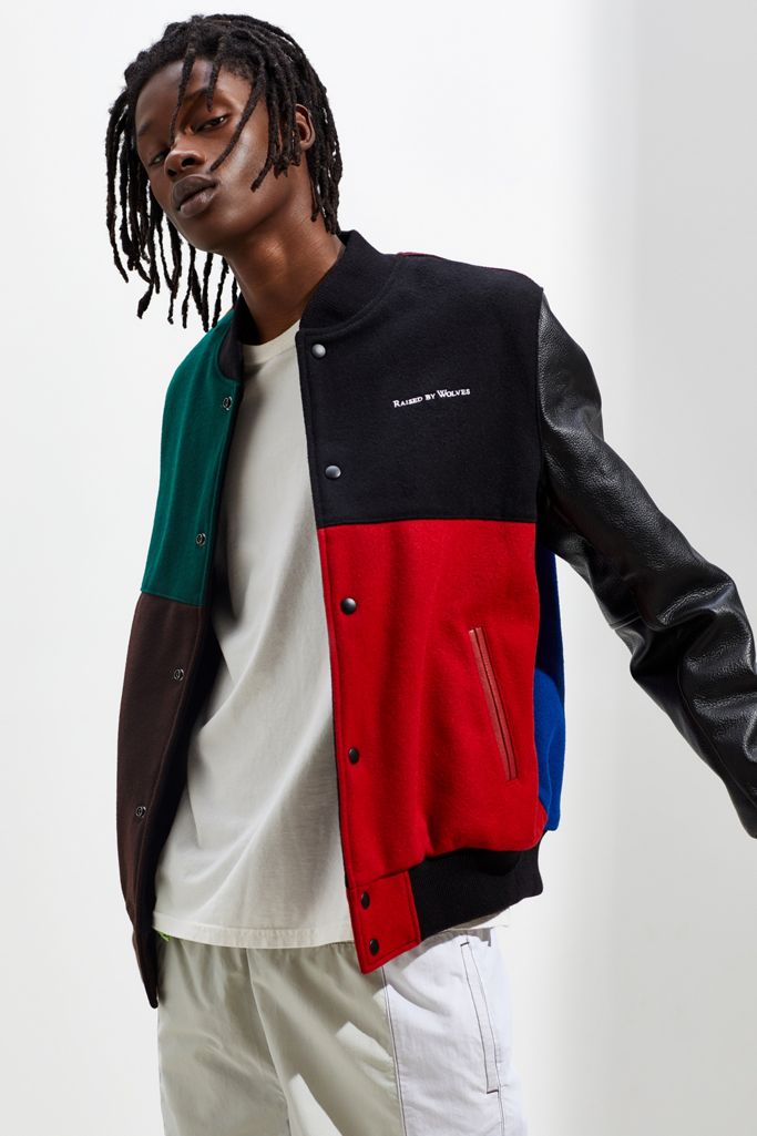 Raised By Wolves Colorblock Stadium Jacket | Urban Outfitters