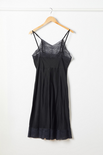 uo satin lace trim empire waist midi dress