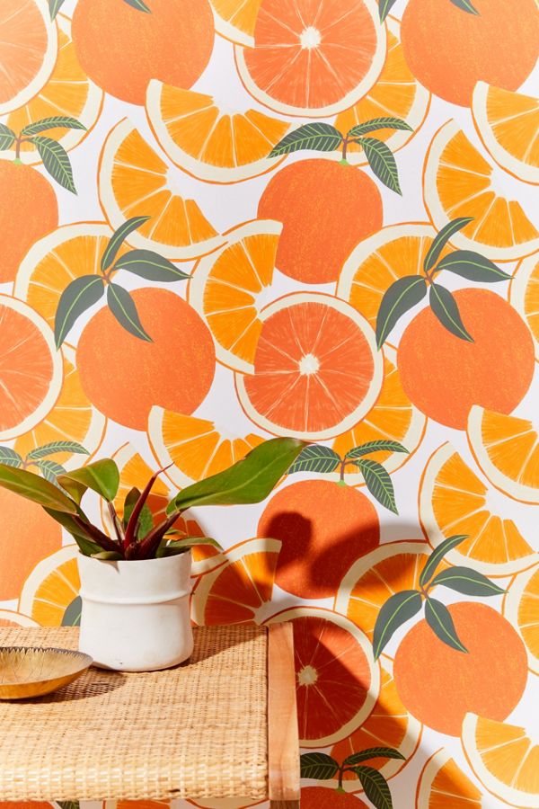 Orange Harvest Removable Wallpaper Urban Outfitters