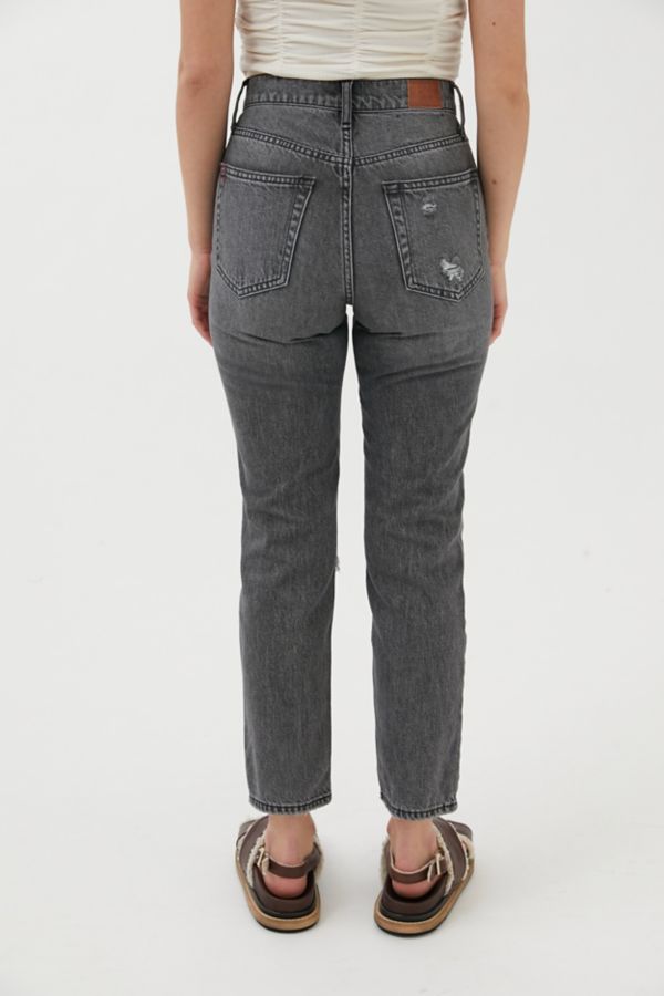 high waisted black washed jeans