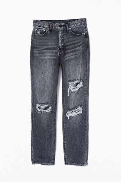 bdg high rise slim straight jean washed black