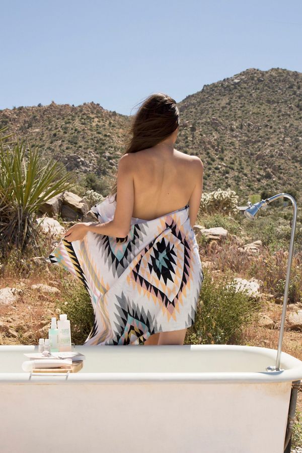 Slide View: 1: Slowtide Black Hills Printed Beach Towel